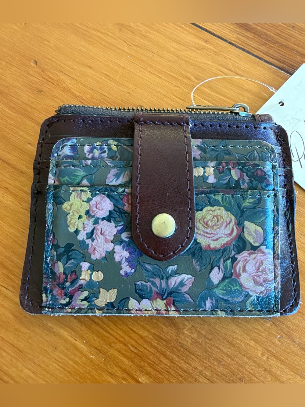 Patricia Nash Cassis ID Card Case Wallet in English Country Floral Print. NWT